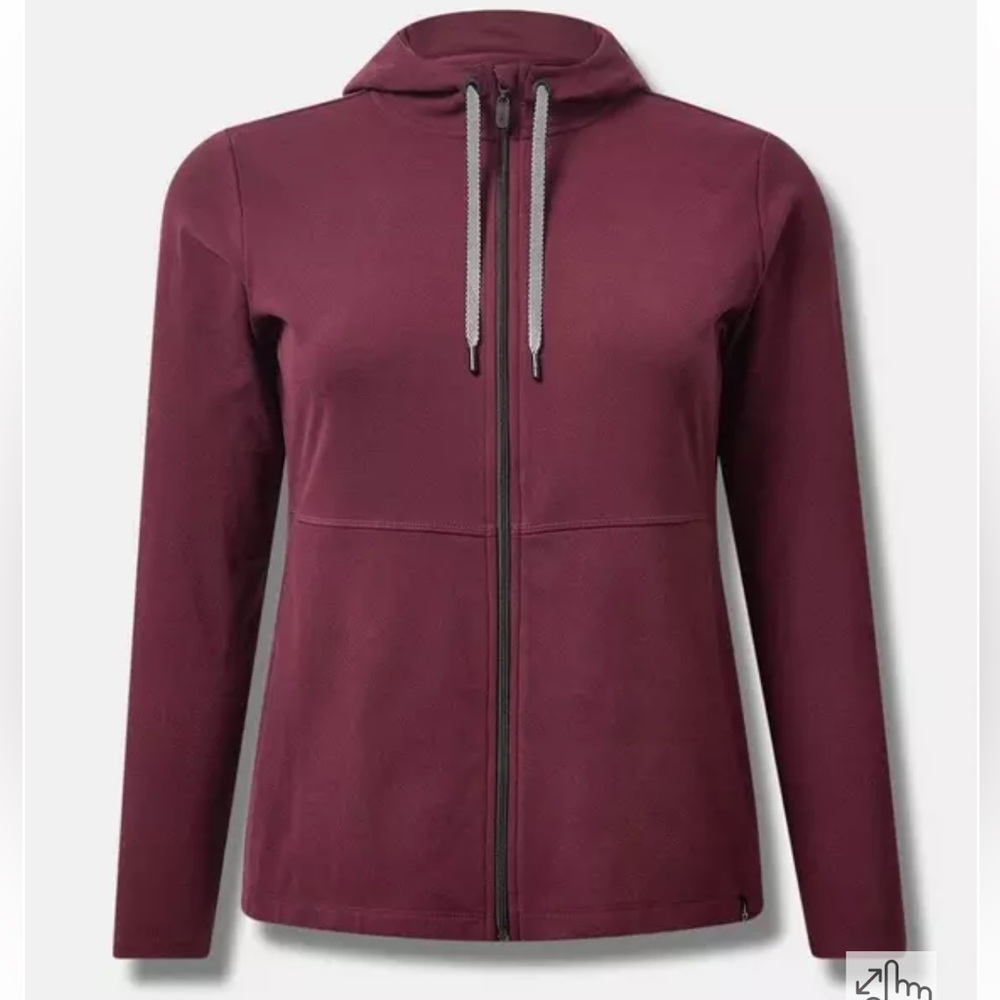 Torrid Happy Camper Micro Fleece Full Zip Active Hoodie